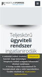Mobile Screenshot of ingatlanforras.hu